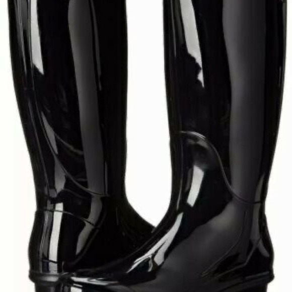 New UGG Women’s Black Shaye Rain Boots SHAYNE RAIN TALL NIB - Picture 3 of 7